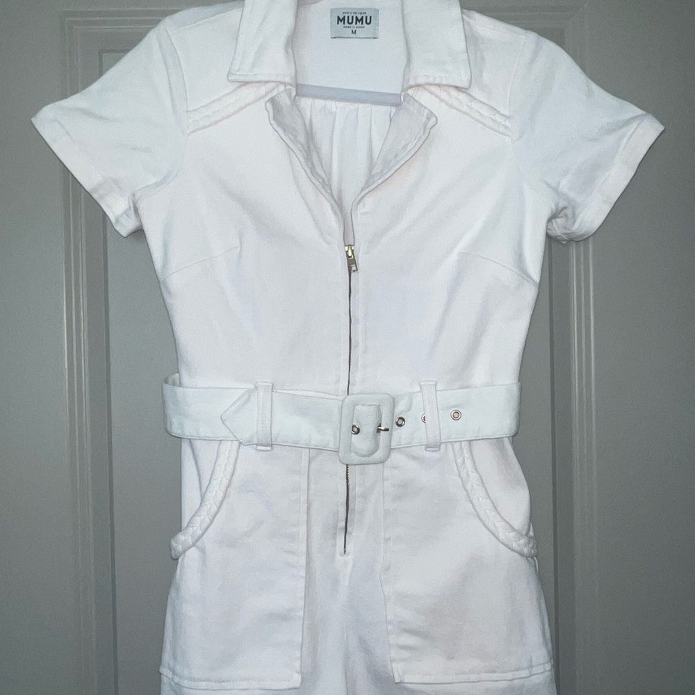 Show Me Your Mumu Outlaw Romper - White